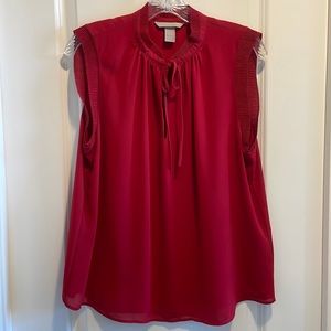 H&M red sleeveless top size 10